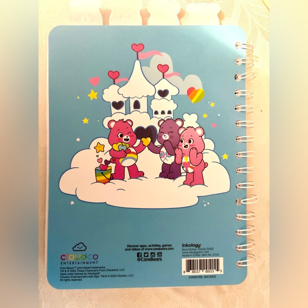 Care Bears Blue Notebook with Tabbed dividers - Picture 2 of 7